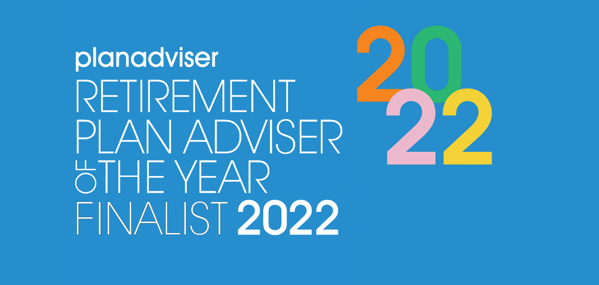 PlanAdviser Retirement Plan Adviser of the Year Finalist
